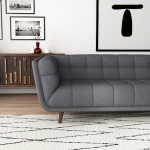 English Elm Ashcroft Furniture - Addison Right Sectional Sofa - Stylish Ash Grey Fabric Design With Comfort & Durability For Living Rooms B183S00147