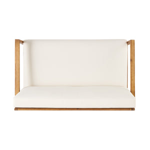 English Elm Christopher Knight Home® - BELGIAN Acacia Wood Loveseat and Coffee Table Set with Slatted Design and Water‑Resistant Cushions Teak 54 L x 31 W x 20.75 H 66742.00BGE