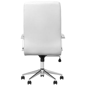 English Elm Molly Leatherette High Back Office Chair with Chrome Base and Ergonomic Arm Support B062P451989