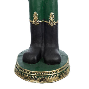 English Elm 8.1x8.7x28.3" Festive Nutcracker Statue for Christmas Decor, Hand-Painted Holiday Gift, 36x12x12" W2078P359164