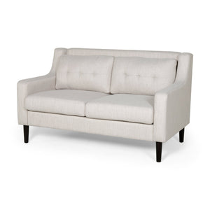 English Elm Christopher Knight Home® - LOVESEAT Modern Tufted Waffle Stitch Low-Profile Sofa with Tapered Legs and Removable Covers - 58" Beige 68674.00