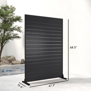 English Elm Decorative Freestanding Privacy Screen Wood Grain Hdpe Panels Outdoor Patio Divider T3971P476437