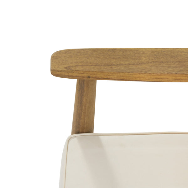 English Elm Christopher Knight Home® - Club Chairs Laurent Teak Finish Acacia Outdoor Chair, 500lb Capacity, Weather-Resistant Slat Design, Thick Cushion 68624.00BGE