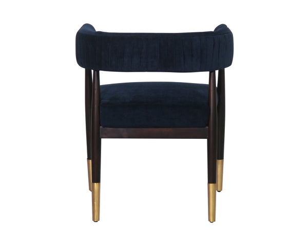 Sunpan Callem Dining Armchair - Elegant Design, Luxurious Comfort, Perfect for Stylish Dining Spaces Danny Navy