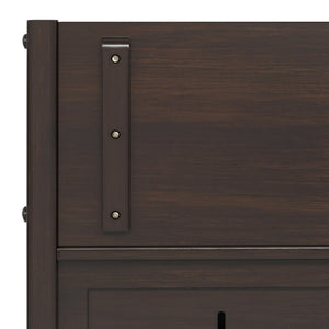 English Elm Connaught Compact Entryway Storage Bench - Timeless Solid Wood Design With Hidden Compartment B136P203425