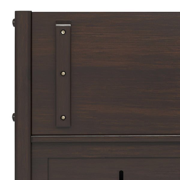 English Elm Connaught Compact Entryway Storage Bench - Timeless Solid Wood Design With Hidden Compartment B136P203425