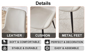 English Elm Table 5-Piece Dining Set: Luxurious Sintered Stone Top With 4 Ergonomic Warm Gray Pu Chairs For Comfort W1151S04205-GIGA