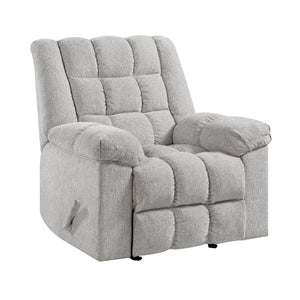 English Elm Gentle Rocking Reclining Chair with Chenille Upholstery, Ultra-Comfort Seat, Smooth Motion Recliner for Living Room Relaxation and Support Light Gray 41 L x 32 W x 29 H B011P347321