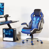 OSP Home Furnishings Ice Knight Gaming Chair Blue