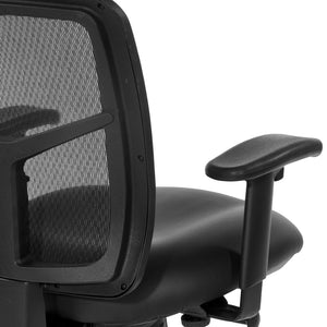 OSP Home Furnishings Progrid® Breathable Mesh Manager Chair with Lumbar Support and Ergonomic Synchro Tilt 92553-R107