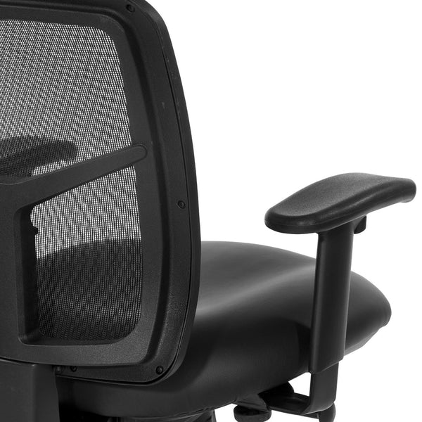 OSP Home Furnishings Progrid® Breathable Mesh Manager Chair with Lumbar Support and Ergonomic Synchro Tilt 92553-R107