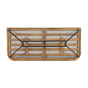 English Elm Christopher Knight Home® - Lucca Hand-Woven Acacia Outdoor Loveseat and Coffee Table Set with Water-Repellent Cushions, Durable Metal Frame Grey,Teak N773P248910G