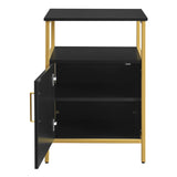 OSP Home Furnishings Modern Life Utility Table Black