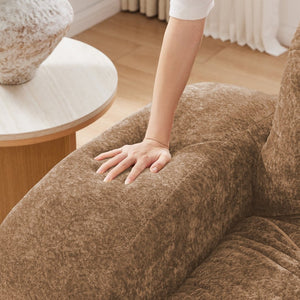 English Elm U-shaped Modular Cloud Sofa Tufted Velvet High Density Foam for Home Theater Lounge W714S01599