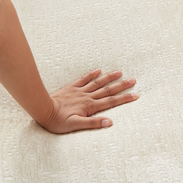 English Elm 55'L Chenille Sponge Single Sofa No Assembly Beige Fluffy Modern Sleeper Chair with Head Pillow Support for Living Room Lounge Bedroom Comfort W834P221027