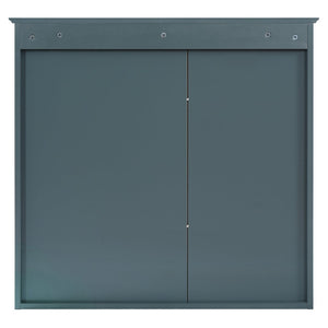 English Elm 2-in-1 Matte Wall Mounted Medicine Cabinet Soft Close Mirror Storage for Bathroom Vanity Blue N710P389456C