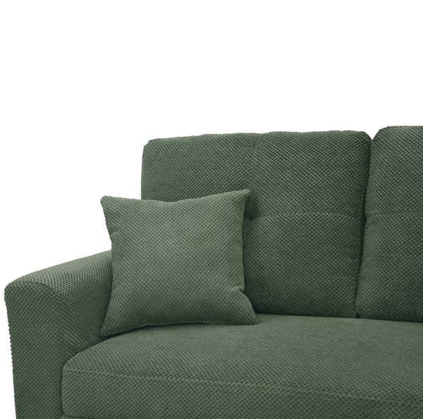 English Elm Sleeper Sectional with Storage Chaise Tufted Polyester Sofa Bed for Small Spaces W5568S00041