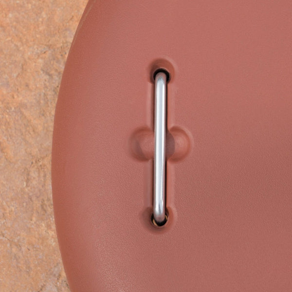 English Elm Wheelie Concrete Outdoor Umbrella Base with Locking Casters for Patio Stability Terracotta 60454.00RED