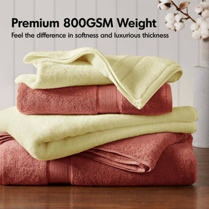 JLA Home Madison Park Signature - Ultra-Soft 100% Cotton Towels with 800 GSM Plush Pile, Antimicrobial Finish and Oeko-Tex Safety Coral MPS73-195