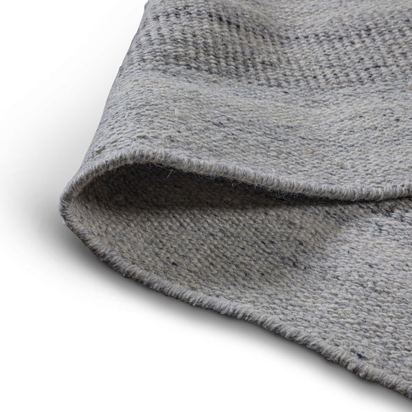 English Elm Hodges 8 x 10 Area Rug Ivory & Grey Geometric Stripe Handwoven Wool-Cotton Blend Durable Indoor B136P188398