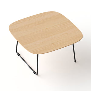 English Elm American Minimalist Round Coffee Table - Modern Acacia Oak Design For Small Spaces & Stylish Living W3318P307874