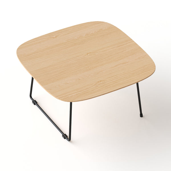 English Elm American Minimalist Round Coffee Table - Modern Acacia Oak Design For Small Spaces & Stylish Living W3318P307874