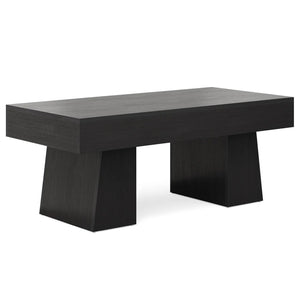 English Elm Wooden Rectangular Coffee Table Rustic Mdf Open Base Living Room Center Piece T3971P458794