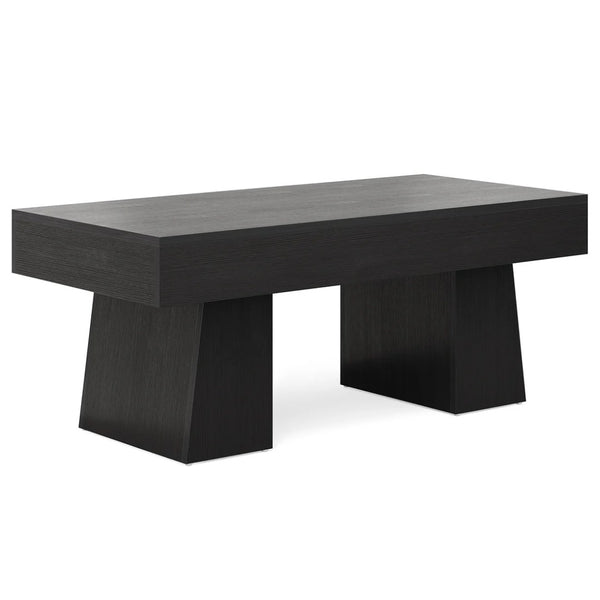 English Elm Wooden Rectangular Coffee Table Rustic Mdf Open Base Living Room Center Piece T3971P458794
