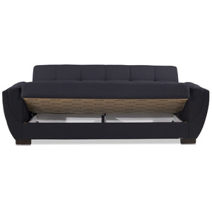 English Elm Primenest Skyhaven Convertible Upholstered Sofabed With Storage For Small Spaces & Guests, Black B030P286504-GIGA