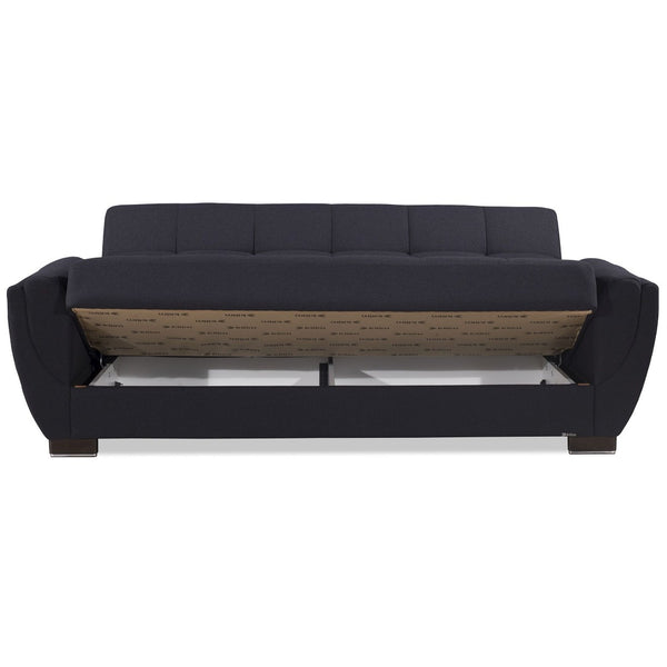 English Elm Primenest Skyhaven Convertible Upholstered Sofabed With Storage For Small Spaces & Guests, Black B030P286504-GIGA
