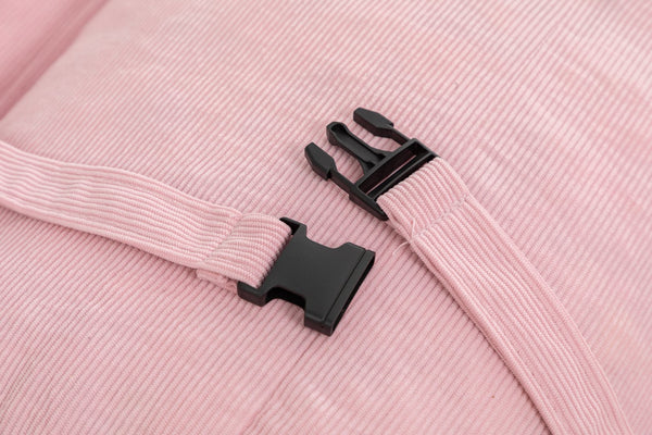 English Elm Adjustable Corduroy Floor Sofa with 5 Modular Cylinders for Custom Lounging and Ultimate Comfort Pink W1170P365606