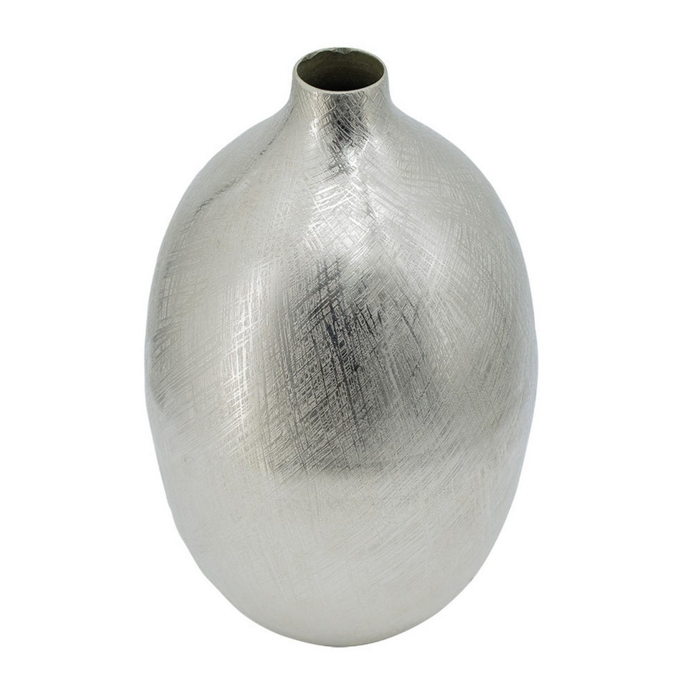 English Elm Pansy Tall Sculptural Aluminum Vase with Gold Metallic Finish for Console or Mantel B056P416844