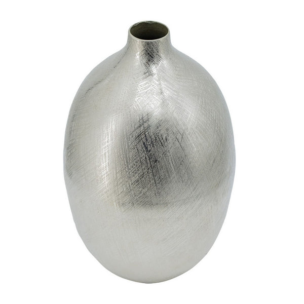 English Elm Pansy Tall Sculptural Aluminum Vase with Gold Metallic Finish for Console or Mantel B056P416844