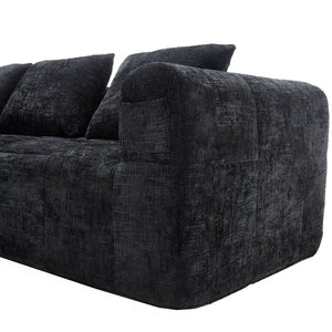 English Elm United We Win 98.42-Inch Modern Modular L-Shaped Sectional Sofa With Chaise & Convenient Side Pockets W1568S00144-GIGA