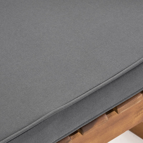 English Elm Christopher Knight Home® - MONTROSE Rocking Chair with Acacia Wood Frame and Water-Resistant Cushion for Cozy Outdoor Relaxation Teak 39.5 L x 28.25 W x 7 H 62389.00