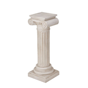 English Elm 39.3-inch Handcrafted Classical Column Pedestal for Entryway or Living Room Decor N772P389406W