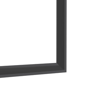 English Elm 48"x32" Oversized Modern Rectangle Bathroom Mirror with Slim Aluminum Frame, Safety Glass, Versatile Mounting Black W708P297670