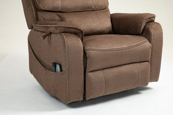 English Elm Lounge Electric Lift Chair With Full Recline, Massage, Heating & Storage For Ultimate Comfort W547S00057
