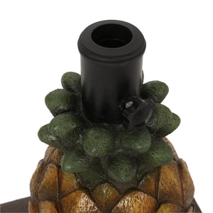 English Elm Christopher Knight Home® - PINEAPPLE Concrete Umbrella Base in Sunny Yellow — Heavy 21.75" x 17.5" Decorative Outdoor Stand 67768.00YLW
