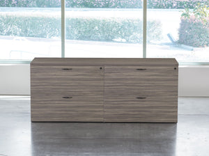 OSP Home Furnishings Napa Lateral File Credenza with Locking Drawers for Executive Office Organization NAPURB-TYP206