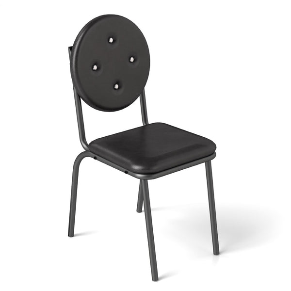 English Elm 4-piece Faux Leather Counter Stools Waterproof Upholstered Metal Frame Kitchen Set D665099243