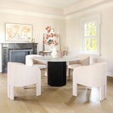 Izola Dining Table White & Black 110140 Zuo Modern