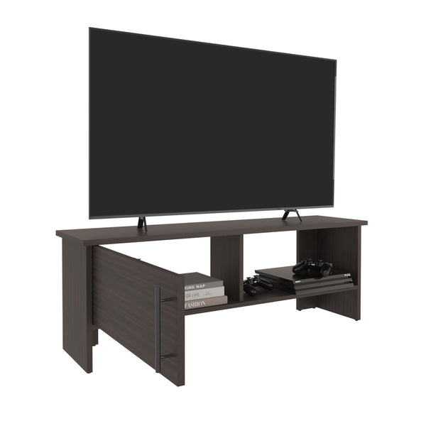 English Elm Navia 47" Wide TV Stand in Dark Walnut with Cabinet & Open Shelf, Cable Management, Fits 54" TVs B070P286462