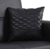 English Elm PrimeNest Ithara Upholstered Convertible Sofabed with Storage, Black PU Leather, Click-Click Sleeper B030P286481