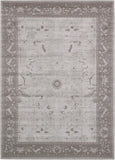 Unique Loom La Jolla Floral Machine Made Floral Rug Light Gray, Gray 10' 0" x 14' 1"