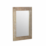 Christopher Knight Home® - Noble House - Charmaine Traditional Handcrafted Aluminum Fitted Mirror, Antique Brass