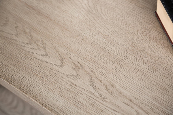 English Elm Modern Oval Coffee Table with Oak Finish, Lower Open Shelf & Optional Casters — 50"W x 28"D x 18"H, Sleek Storage Centerpiece B2741P360628