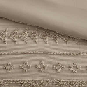 English Elm 2 Piece Chenille Tufted Jacquard Comforter Set Heavyweight Southwestern Boho Bedding B035P319508