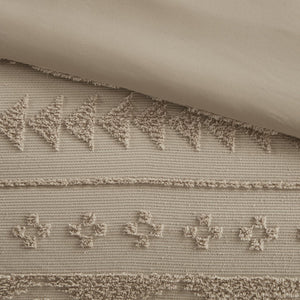 English Elm 3 Pcs King/Cal King Chenille Oversized Comforter Set – Luxurious Tan Tufted Design For Cozy Sleep B035P319510