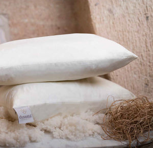 English Elm Wooly Premium Wool Fill Pillow for Bedrooms — 100% Natural, Breathable, Hypoallergenic Comfort B029P206627